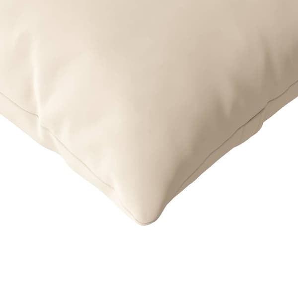 vidaXL Sofapuder 2 pcs Beige 120 x 40 cm Stof