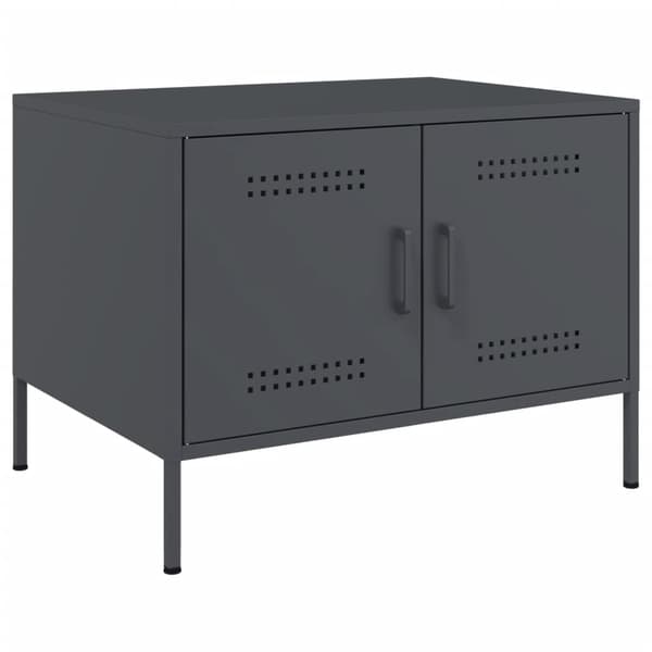 vidaXL sofabord 68x50x50,5 cm stål antracitgrå
