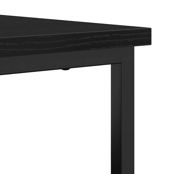 vidaXL Sideboard Sort eg 100 x 35 x 80 cm Konstrueret træ