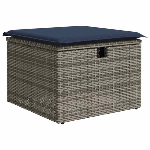 vidaXL sofasæt 5 dele med hynder polyrattan grå