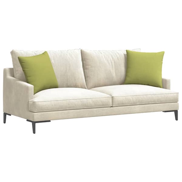 vidaXL Sofapuder 2 pcs Lys grøn 45 x 45 cm Stof