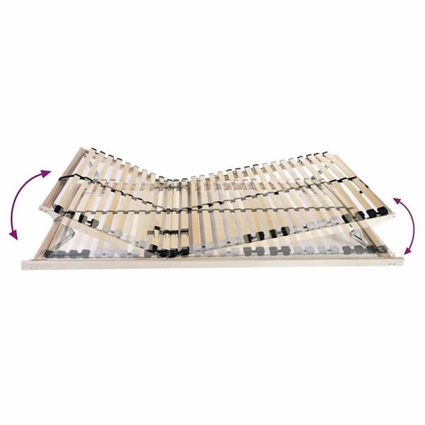 vidaXL Lamelbund Brun 80 x 190 cm Solid bøg