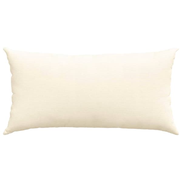 vidaXL Sofapuder 2 pcs Creme 80 x 40 cm Velourstof