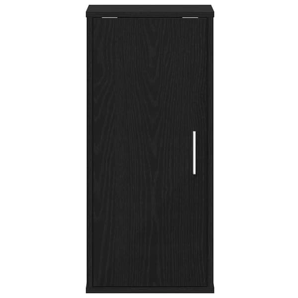 vidaXL skoskab 32x35x70 cm konstrueret træ sort egetræ