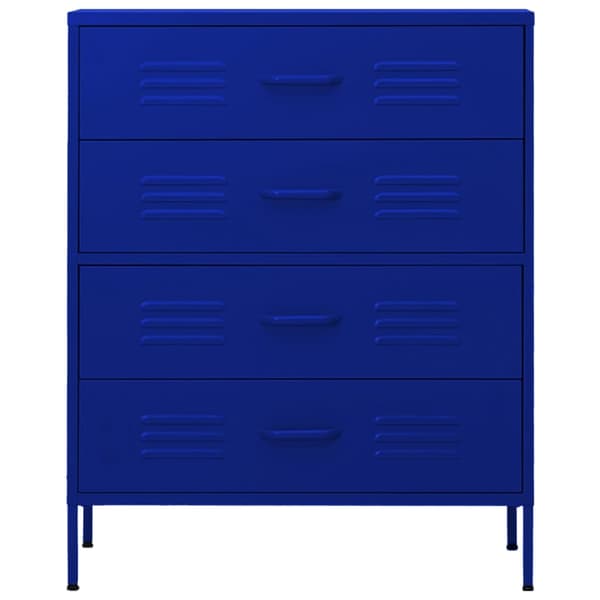 vidaXL kommode 80x35x101,5 cm Marineblå