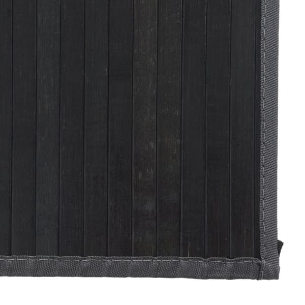 vidaXL Matto suorakaide harmaa 80x1000 cm bambu