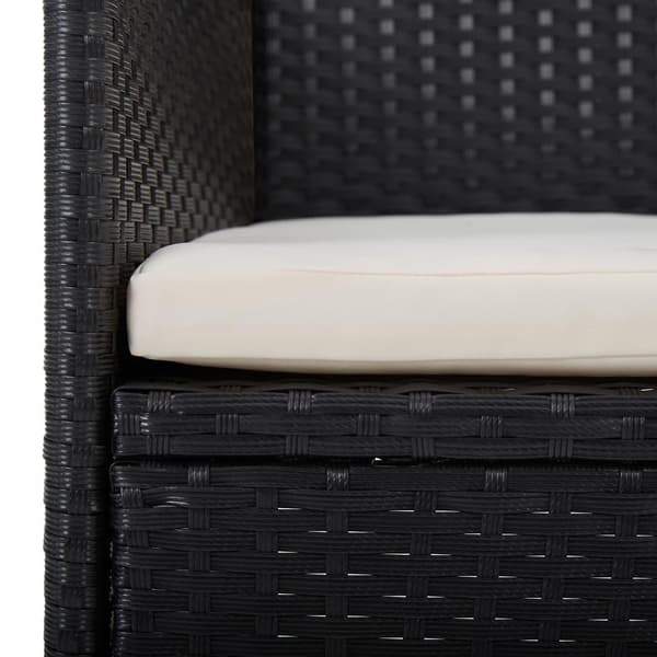 vidaXL havestole 2 stk. polyrattan sort