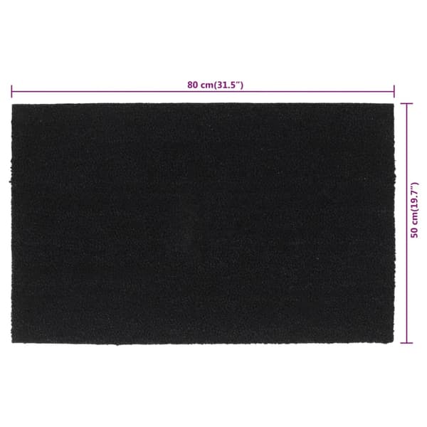 vidaXL dørmåtte 50x80 cm tuftet coir sort
