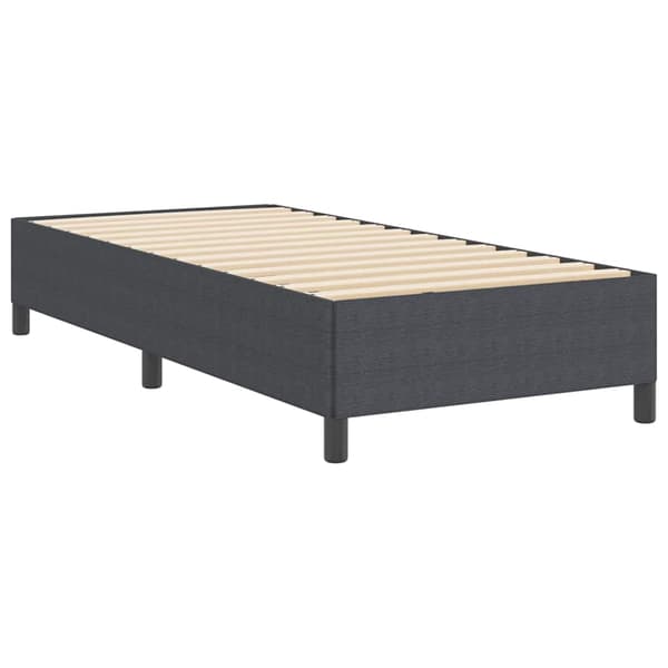 vidaXL Box spring seng Mørkegrå 90 x 190 cm Velourstof