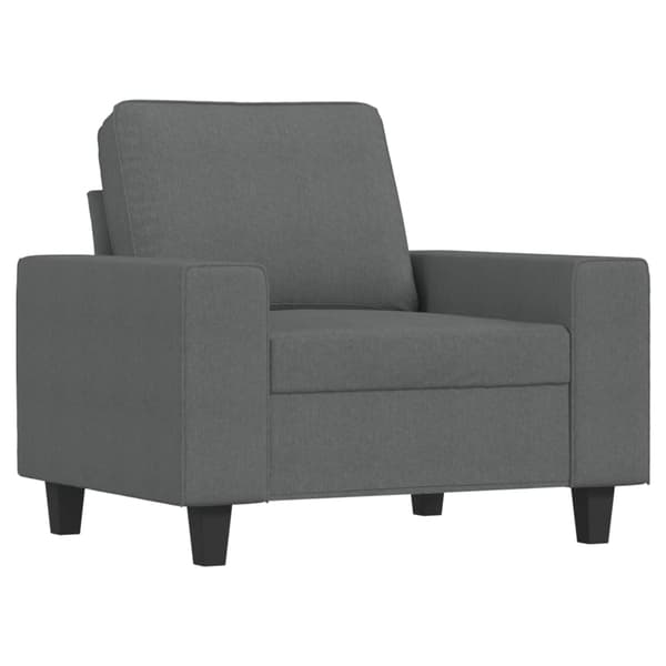 vidaXL sofasæt 3 dele stof mørkegrå