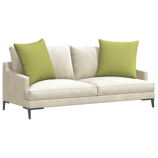 vidaXL Sofapuder 2 pcs Lys grøn 60 x 60 cm Stof