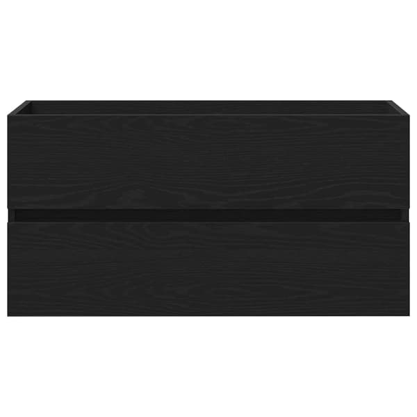 vidaXL underskab 90x38,5x45 cm konstrueret træ sort egetræ