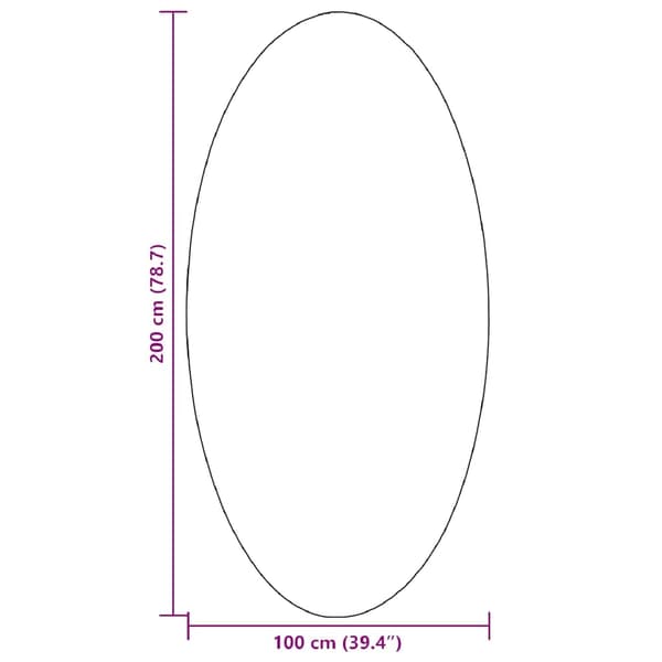 vidaXL Områdetæpper Oval HUARTE Sort 100 x 200 cm 100% polyester
