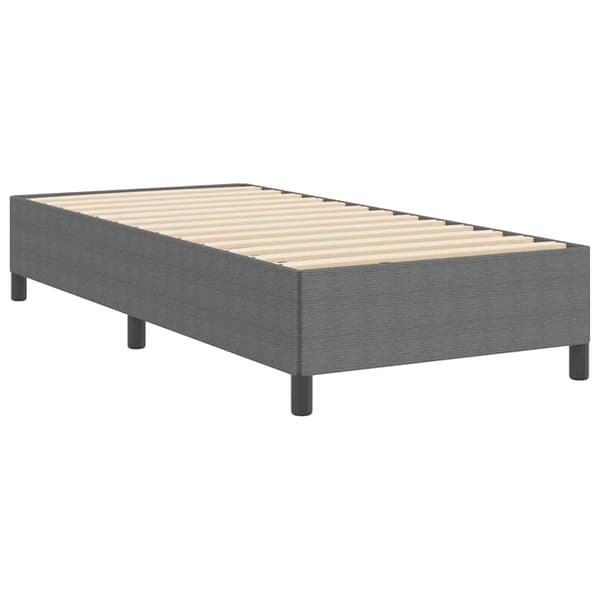 vidaXL Box spring seng Lysegrå 100 x 200 cm Velourstof