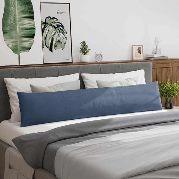 vidaXL Sofapuder 2 pcs Blå 200 x 40 cm Velourstof