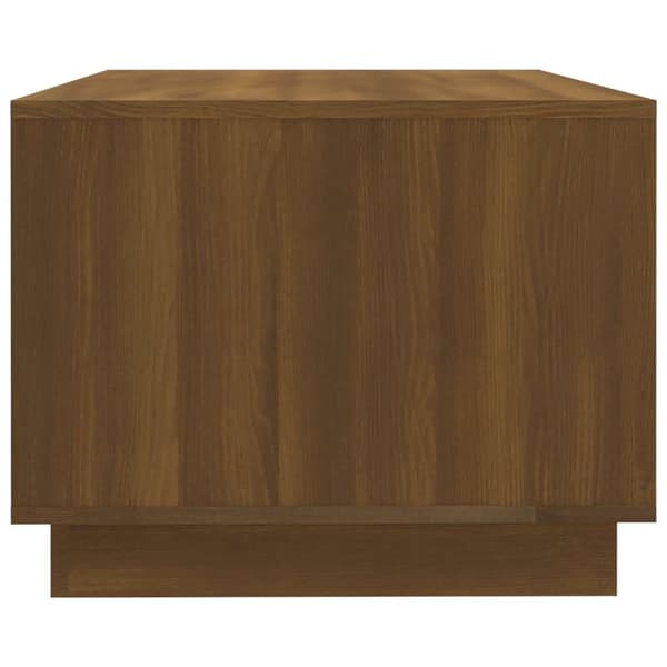 vidaXL sofabord 102x55x43 cm spånplade brun egetræsfarve