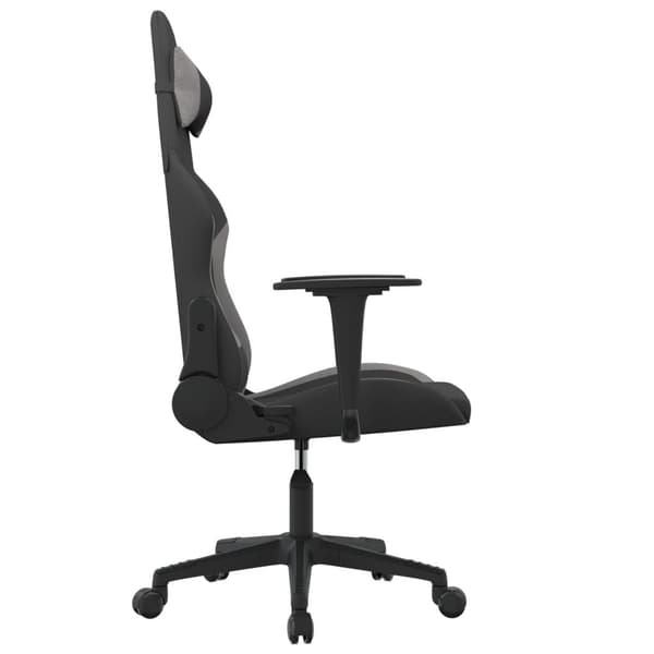vidaXL gamingstol med massagefunktion sort og lysegrå
