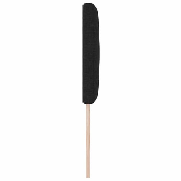 vidaXL Hovedgærde Sort 80 cm Stof
