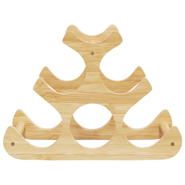 vidaXL Viinipulloteline 6 pullolle 35x18x25,5 cm bambu