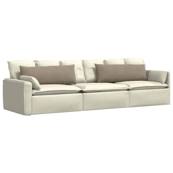 vidaXL Sofapuder 2 pcs Gråbrun 120 x 40 cm Stof