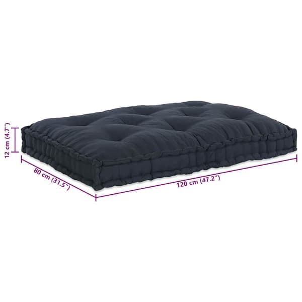 vidaXL Modulært patchwork sofa Antracit 120 x 80 x 12 cm Stof
