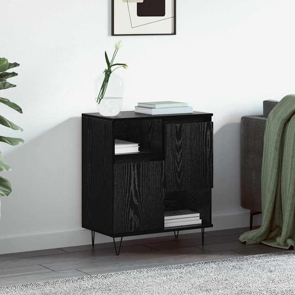 vidaXL Sideboard Sort eg 60 x 35 x 70 cm