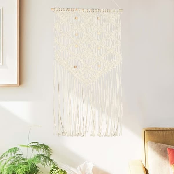 vidaXL macramédrømmefanger 40x80 cm bomuld