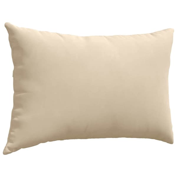 vidaXL Sofapuder 2 pcs Creme 60 x 40 cm Stof