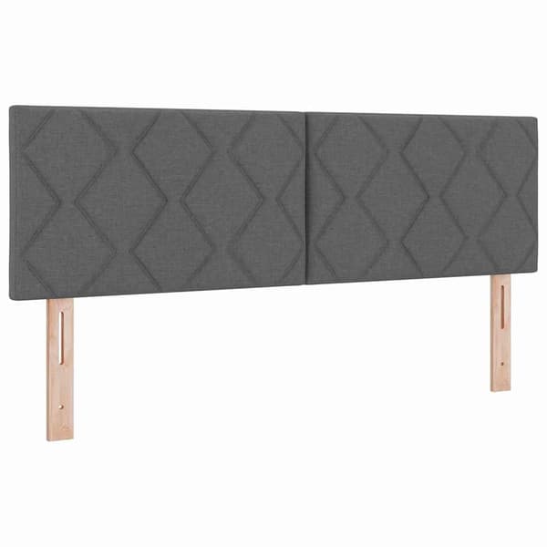 vidaXL Box spring seng med madras Mørkegrå 200 x 160 cm Polyester
