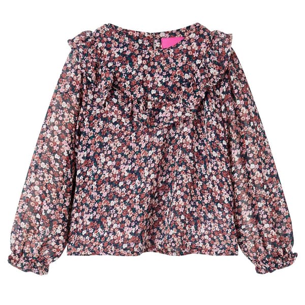 vidaXL Bluse til børn str. 128 pink