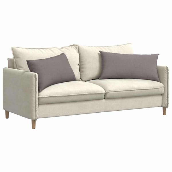 vidaXL Sofapuder 2 pcs Gråbrun 80 x 40 cm Stof