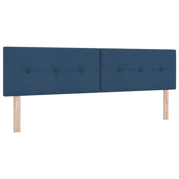vidaXL Box spring seng med madras Blå 200 x 180 cm Polyester