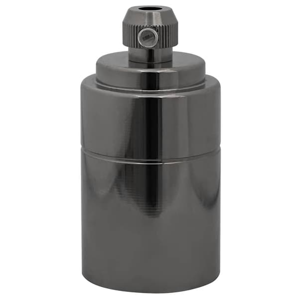 vidaXL lampeholdere 2 stk blank sort E27