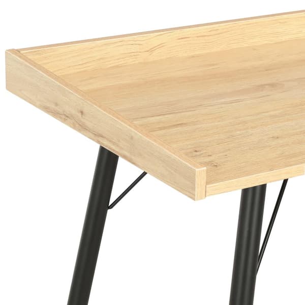 vidaXL skrivebord 90x50x79 cm egetræsfarve