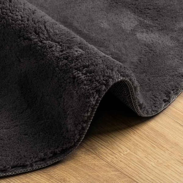 vidaXL Tæppe Antracit 80 x 150 cm Polyester