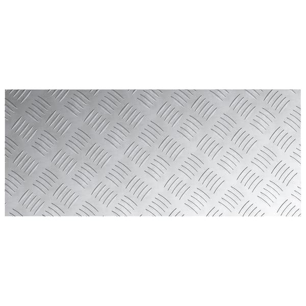 vidaXL Trappe Tread Rektangulær 4 pcs Sølv 70 x 30 cm Aluminium