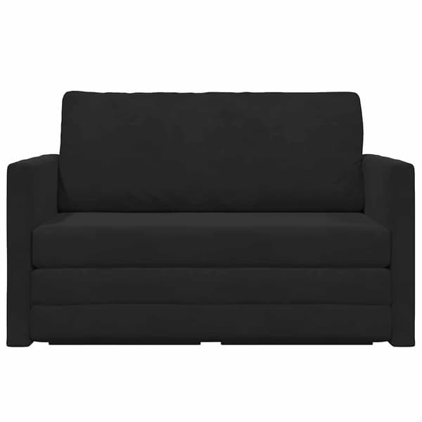 vidaXL Sovesofa 110cm Sort Fløjl