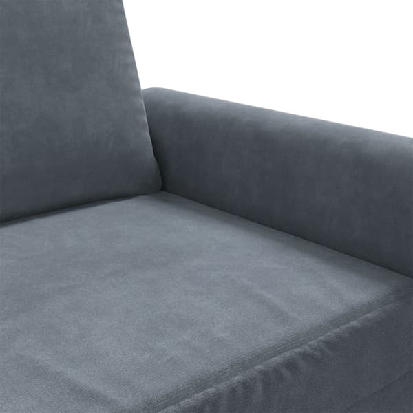 vidaXL lænestol 60 cm velour mørkegrå