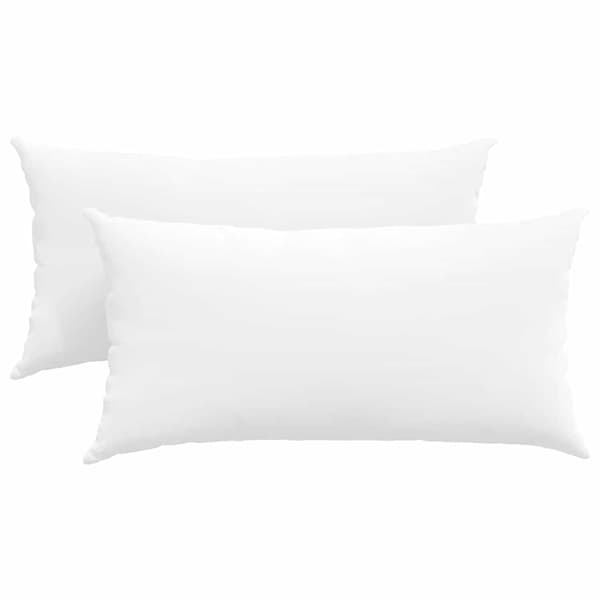 vidaXL Sofapuder 2 pcs Hvid 80 x 40 cm Stof