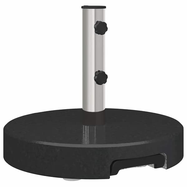 vidaXL Parasolfod Sort Ø 45 x 37,5 cm Granit