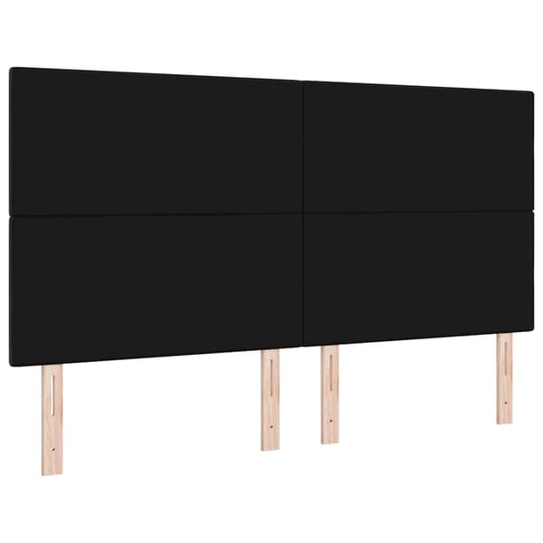 vidaXL Hovedgærde Sort 180 cm Fløjl