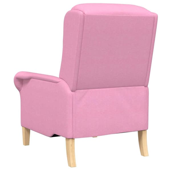 vidaXL lænestol Lyserød 76 x 94 x 102 cm Stof