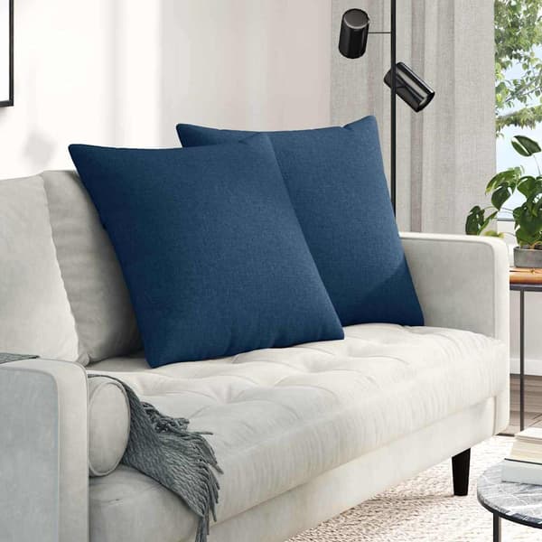 vidaXL Sofapuder 2 pcs Blå 80 x 80 cm Stof