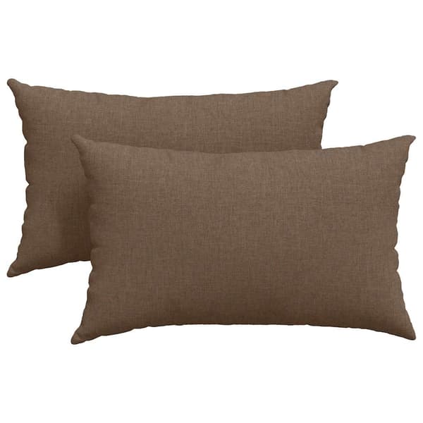 vidaXL Sofapuder 2 pcs Brun 50 x 30 cm Stof