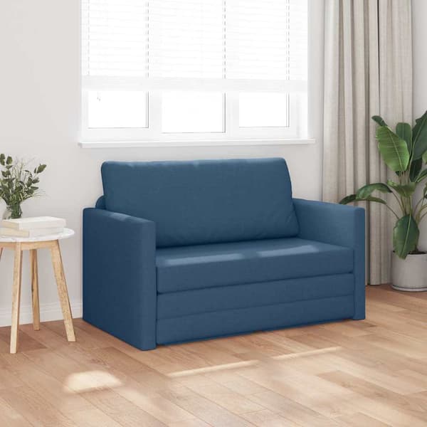vidaXL Sovesofa 110cm Blå Stof
