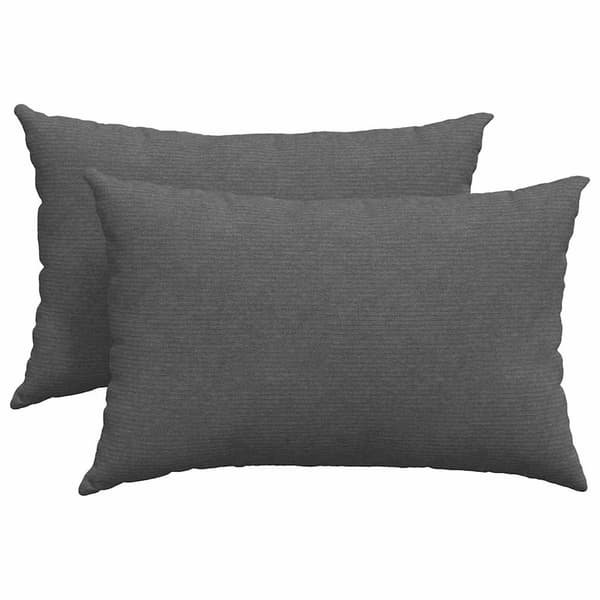 vidaXL Sofapuder 2 pcs Mørkegrå 60 x 40 cm Velourstof