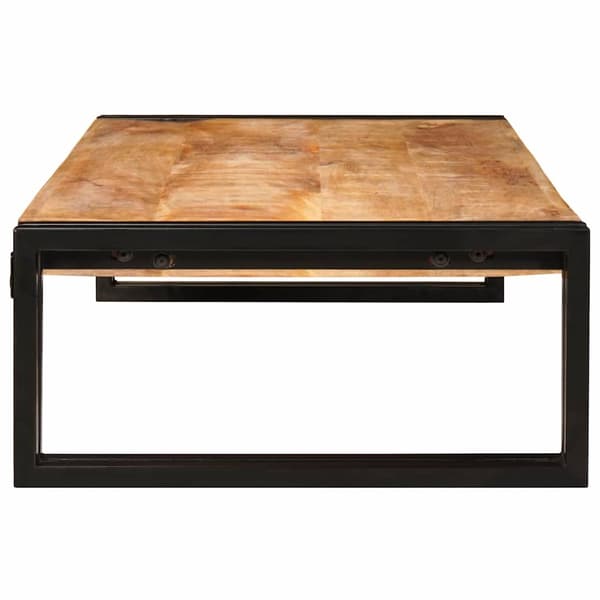 vidaXL Badeværelseshylde Brun 100 x 50 x 23 cm Solid Ru raw mango træ
