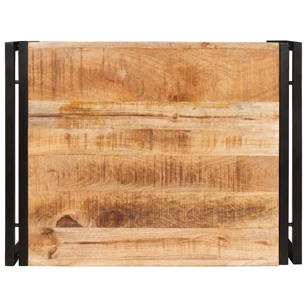 vidaXL Badeværelseshylde Brun 65 x 50 x 23 cm Solid Ru raw mango træ