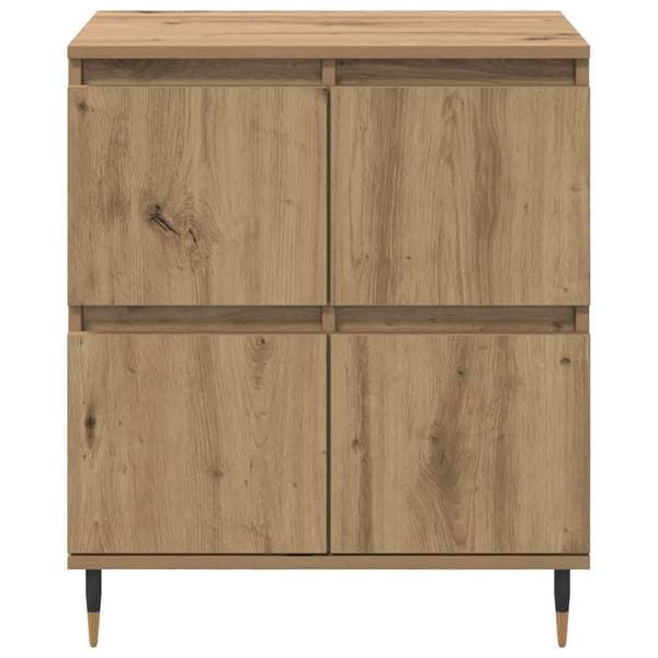 vidaXL Sideboard Artisan Egetræ 60 x 35 x 70 cm