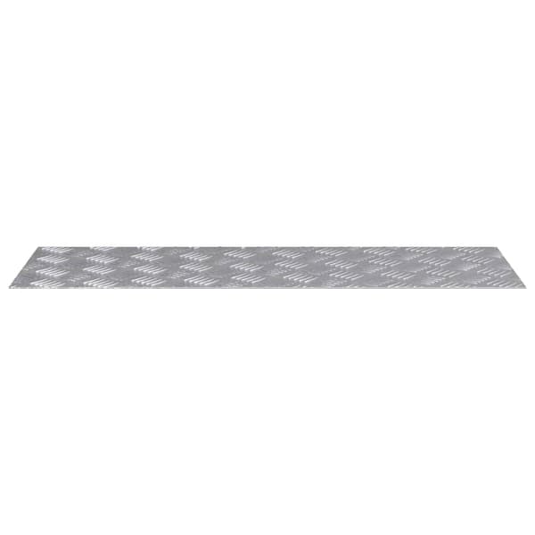 vidaXL Trappe Tread Rektangulær 2 pcs Sølv 90 x 30 cm Aluminium